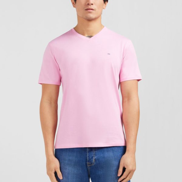 T-shirt Rose Col V À Manches Courtes Eden Park