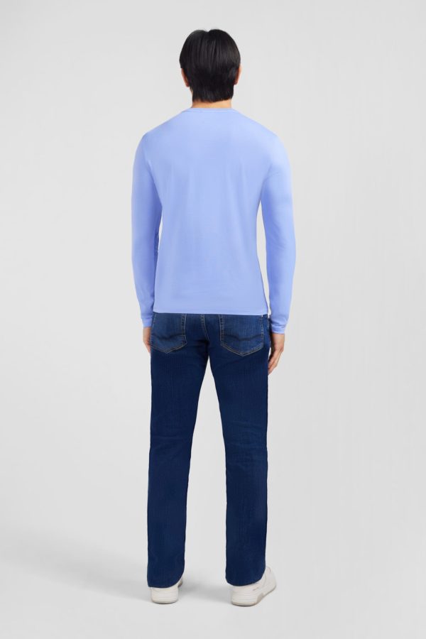 T-shirt Bleu Col Rond À Manches Longues Eden Park – Image 5