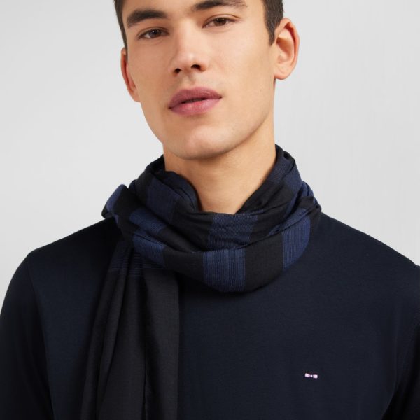 T-shirt Noir Col Rond À Manches Longues Eden Park