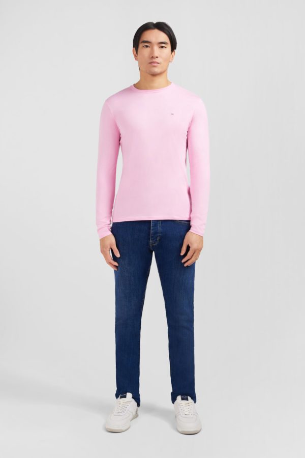 T-shirt Rose Col Rond À Manches Longues Eden Park – Image 6