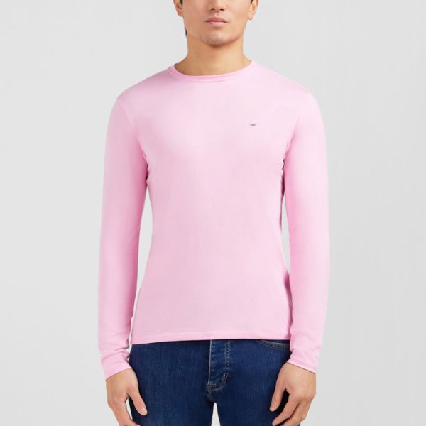T-shirt Rose Col Rond À Manches Longues Eden Park