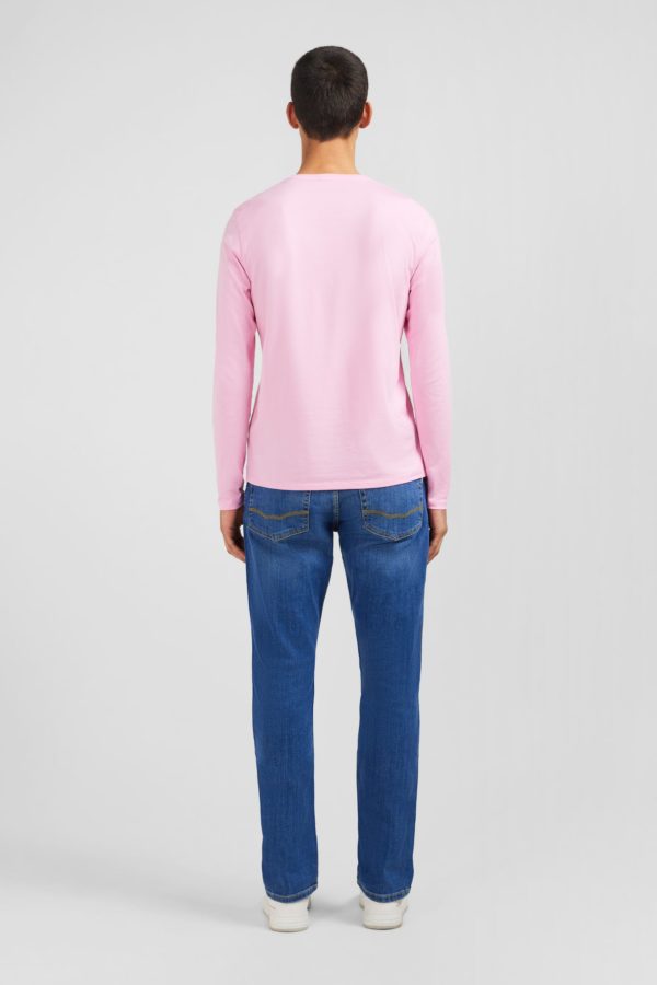 T-shirt Rose Col V À Manches Longues Eden Park – Image 5