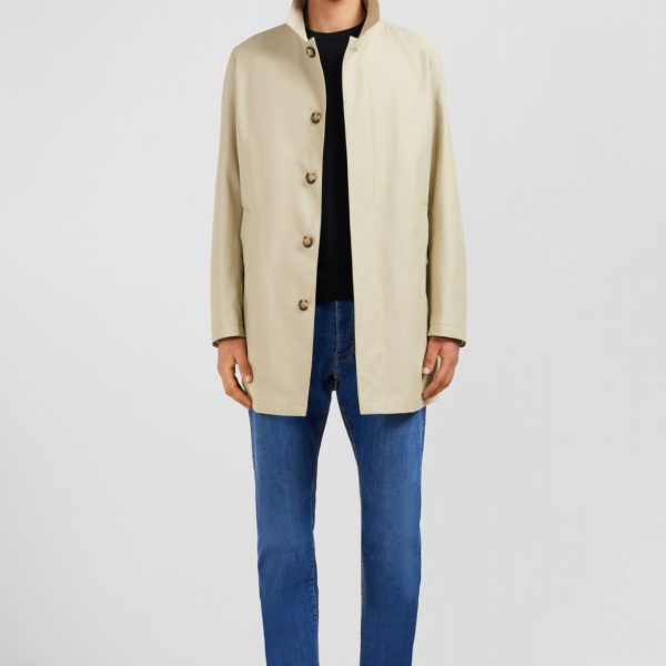 Imperméable Uni Beige Eden Park