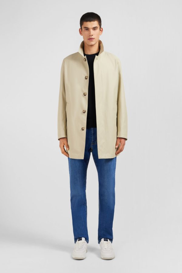 Imperméable Uni Beige Eden Park