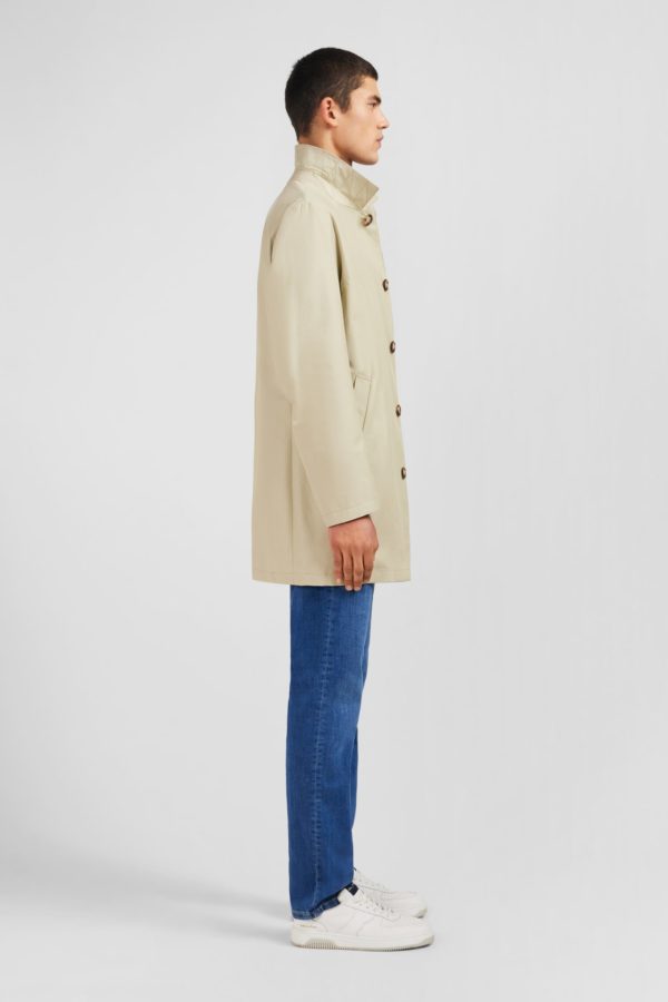 Imperméable Uni Beige Eden Park – Image 2