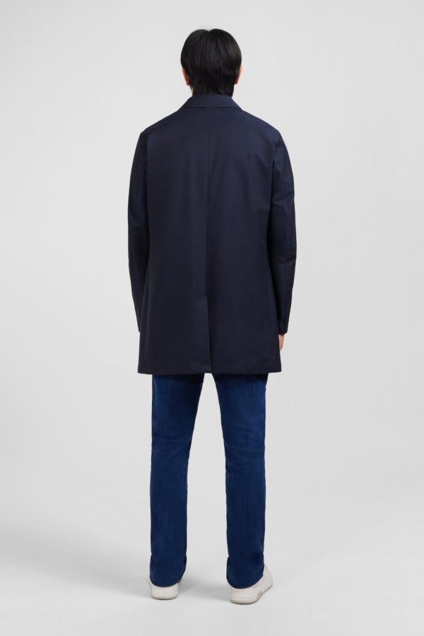 Imperméable Uni Bleu Marine Eden Park – Image 2
