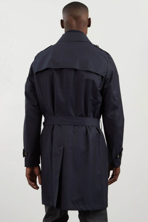 Trench Coat Déperlant Bleu Marine Eden Park – Image 2