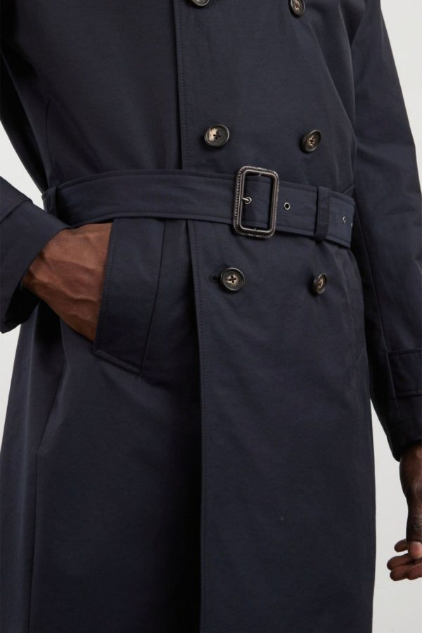 Trench Coat Déperlant Bleu Marine Eden Park – Image 5