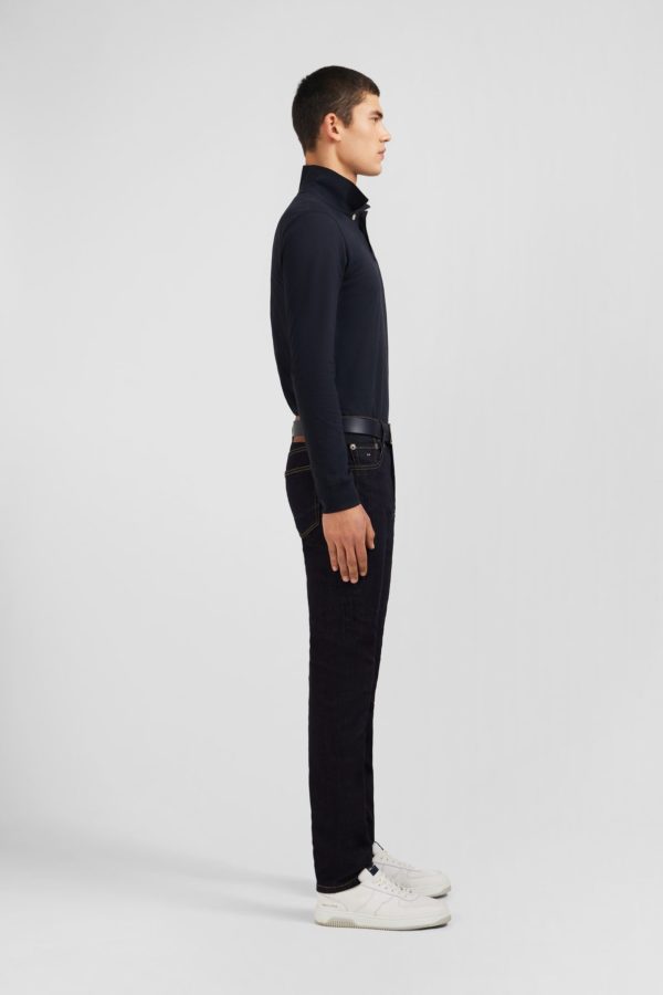 Jean Bleu Marine En Coton Extensible Eden Park – Image 5