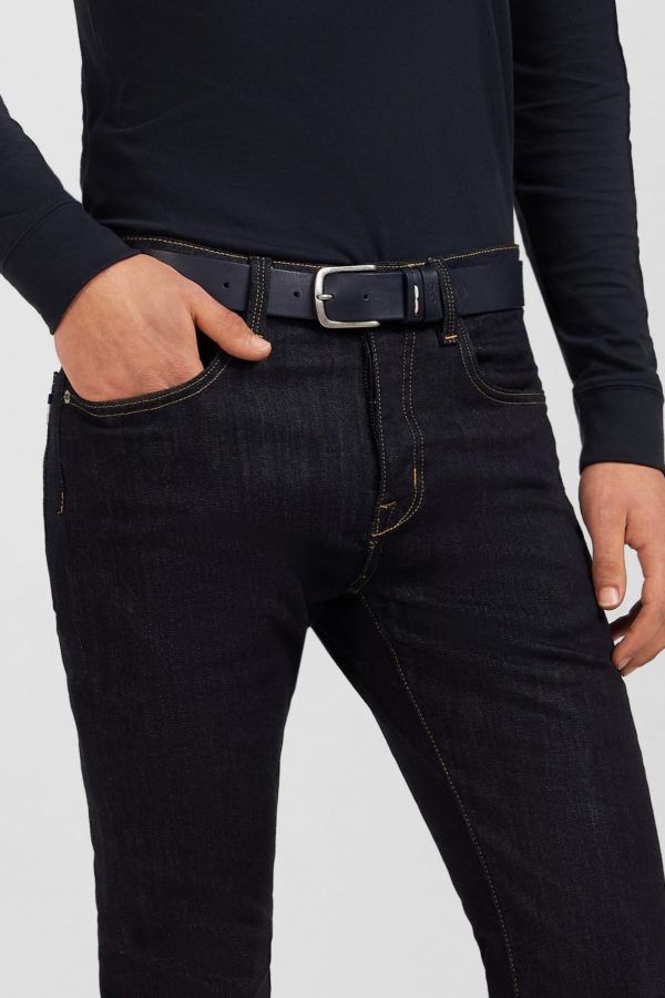 Jean Bleu Marine En Coton Extensible Eden Park – Image 4