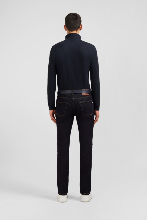 Jean Bleu Marine En Coton Extensible Eden Park – Image 2