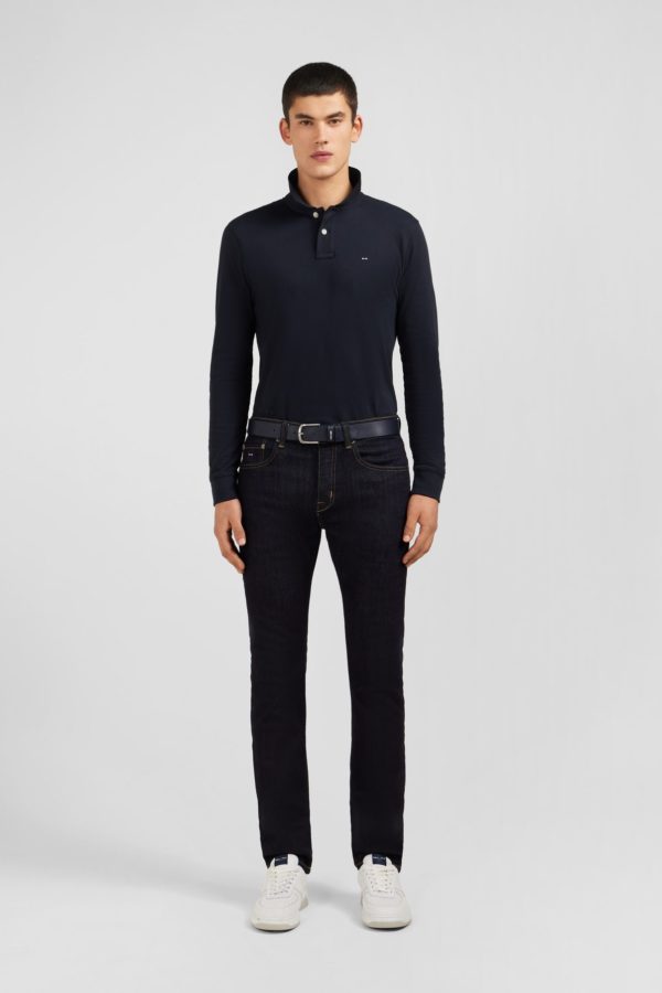 Jean Bleu Marine En Coton Extensible Eden Park – Image 3