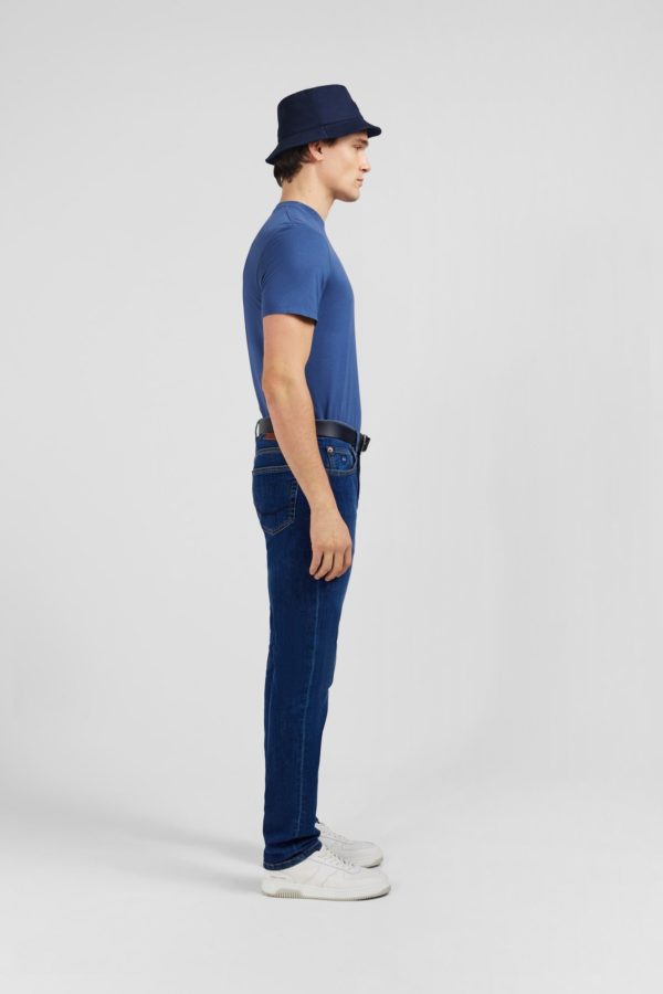 Jean Slim Bleu En Coton Extensible Eden Park – Image 3