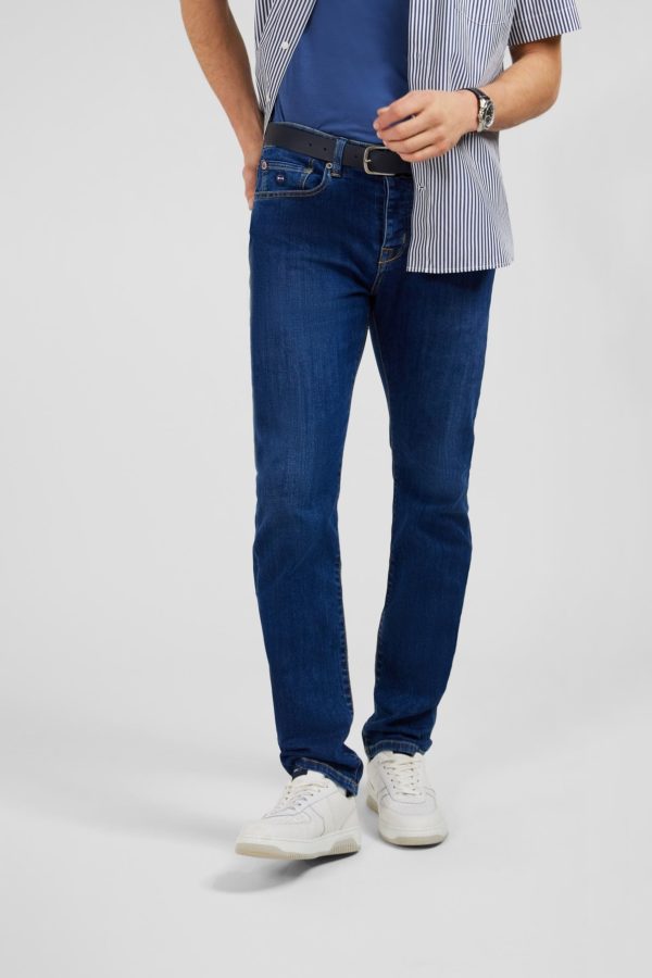 Jean Slim Bleu En Coton Extensible Eden Park – Image 4