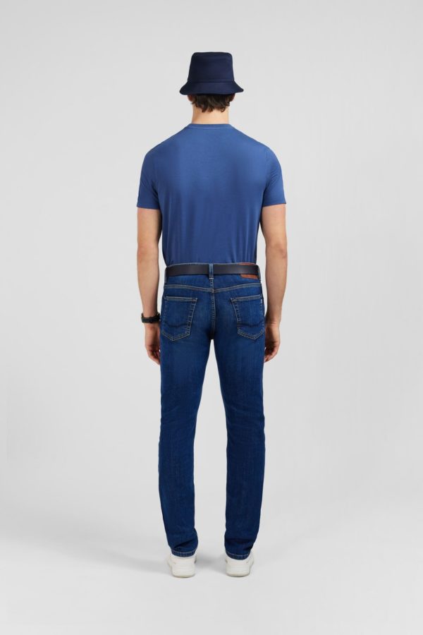 Jean Slim Bleu En Coton Extensible Eden Park – Image 2