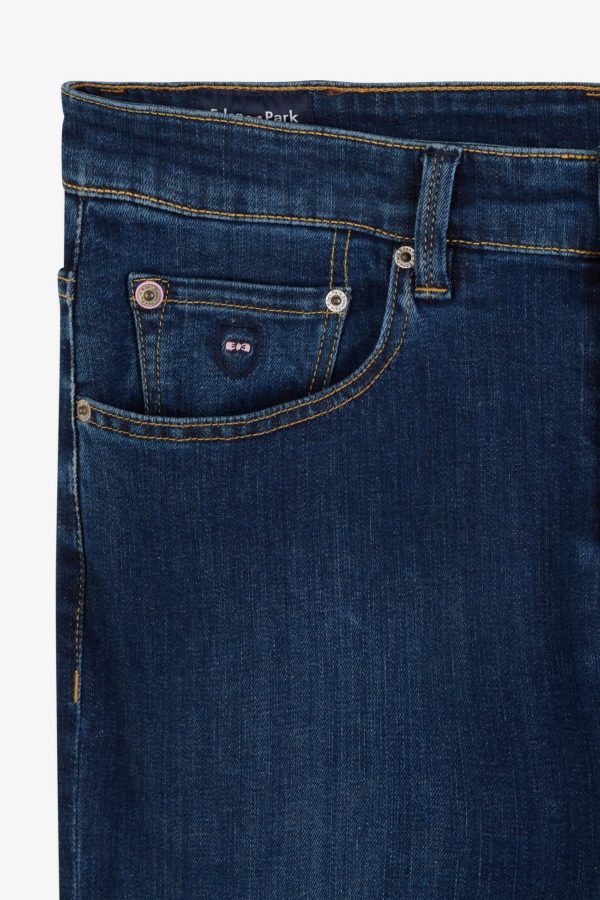 Jean Slim Bleu En Coton Extensible Eden Park – Image 5