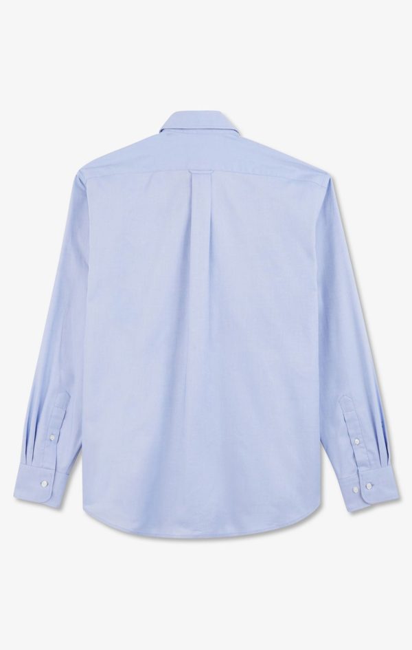 Chemise Bleue Unie En Coton Eden Park – Image 3