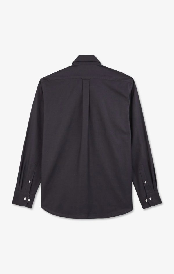 Chemise Gris Foncé Unie En Coton Eden Park – Image 3