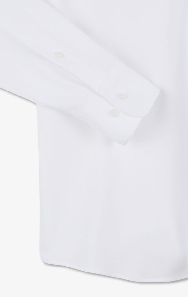 Chemise En Coton Pinpoint Blanc Eden Park – Image 8