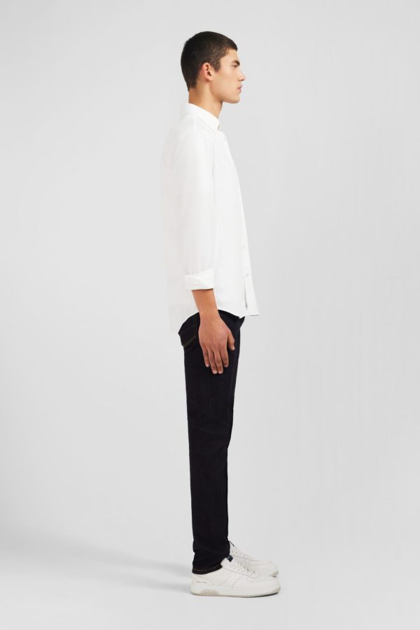 Chemise En Coton Pinpoint Blanc Eden Park – Image 4