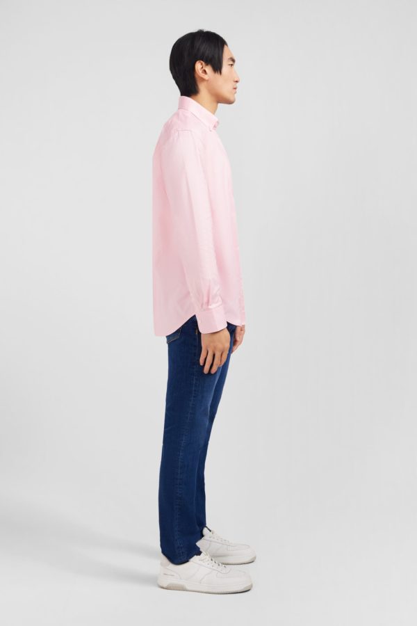 Chemise Rose Unie En Coton Eden Park – Image 5
