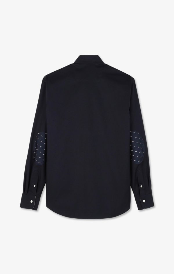 Chemise Bleu Foncé En Twill De Coton Eden Park – Image 3