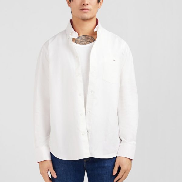 Chemise Blanche En Twill De Coton Eden Park