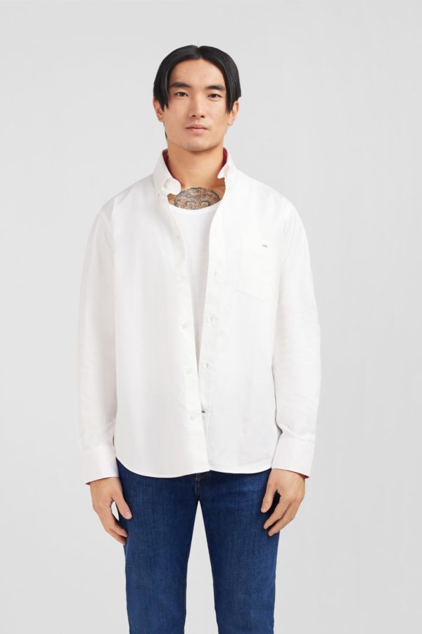 Chemise Blanche En Twill De Coton Eden Park