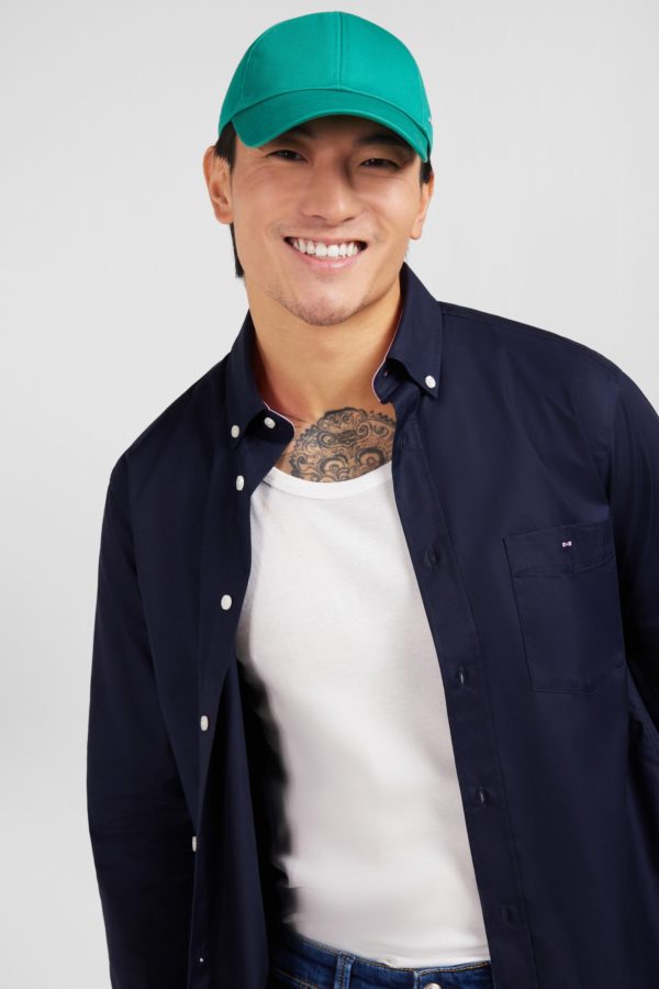 Chemise Bleu Foncé En Twill De Coton Eden Park – Image 2