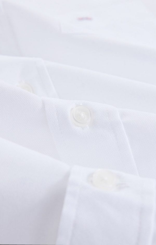 Chemisette Blanche Unie En Coton Eden Park – Image 7
