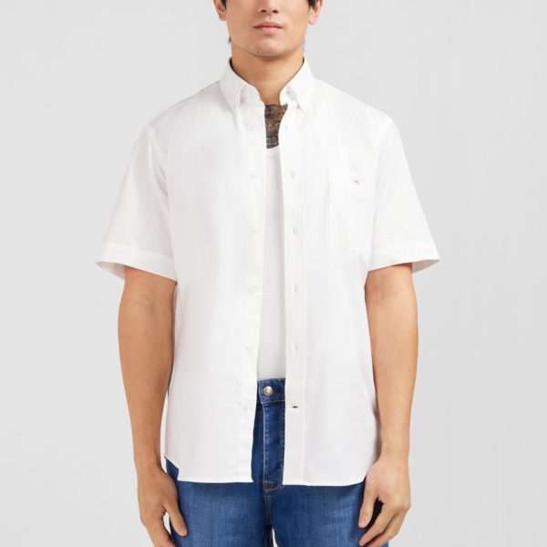 Chemisette Blanche Unie En Coton Eden Park