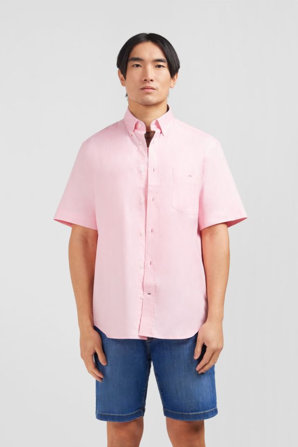 Chemisette Rose Unie En Coton Eden Park