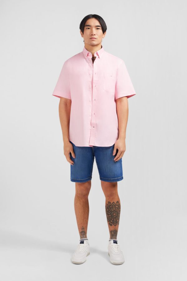 Chemisette Rose Unie En Coton Eden Park – Image 6