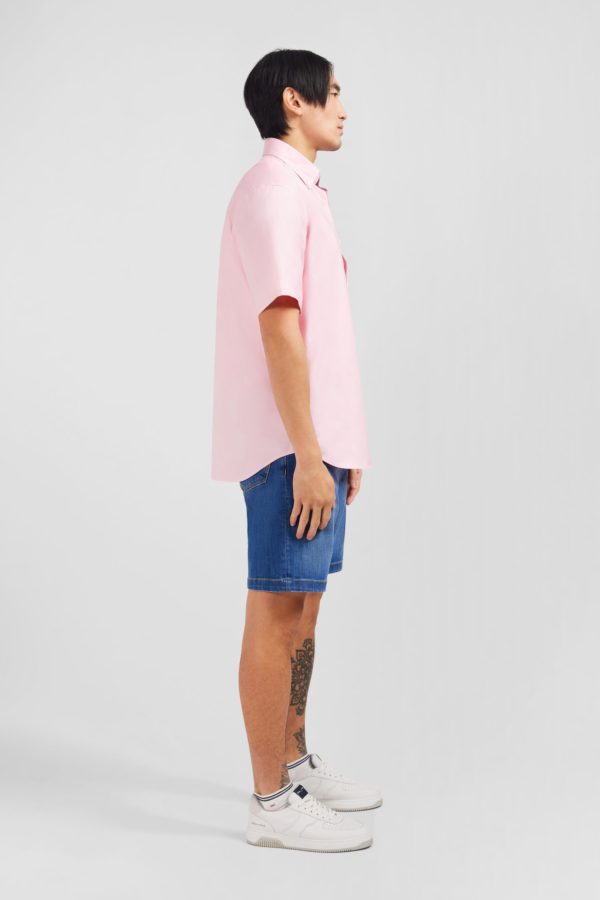 Chemisette Rose Unie En Coton Eden Park – Image 4