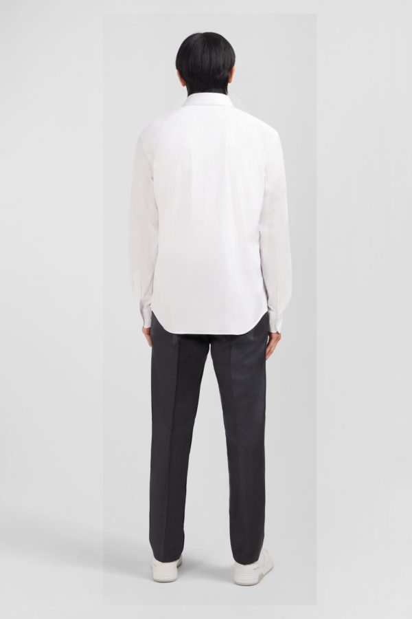 Chemise Blanche Slim En Popeline Stretch Eden Park – Image 5