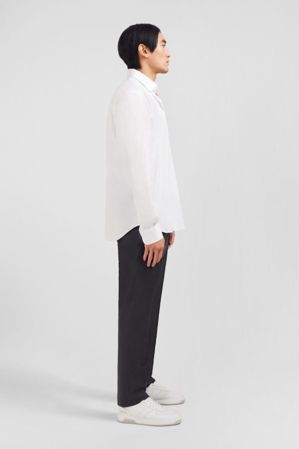 Chemise Blanche Slim En Popeline Stretch Eden Park – Image 4