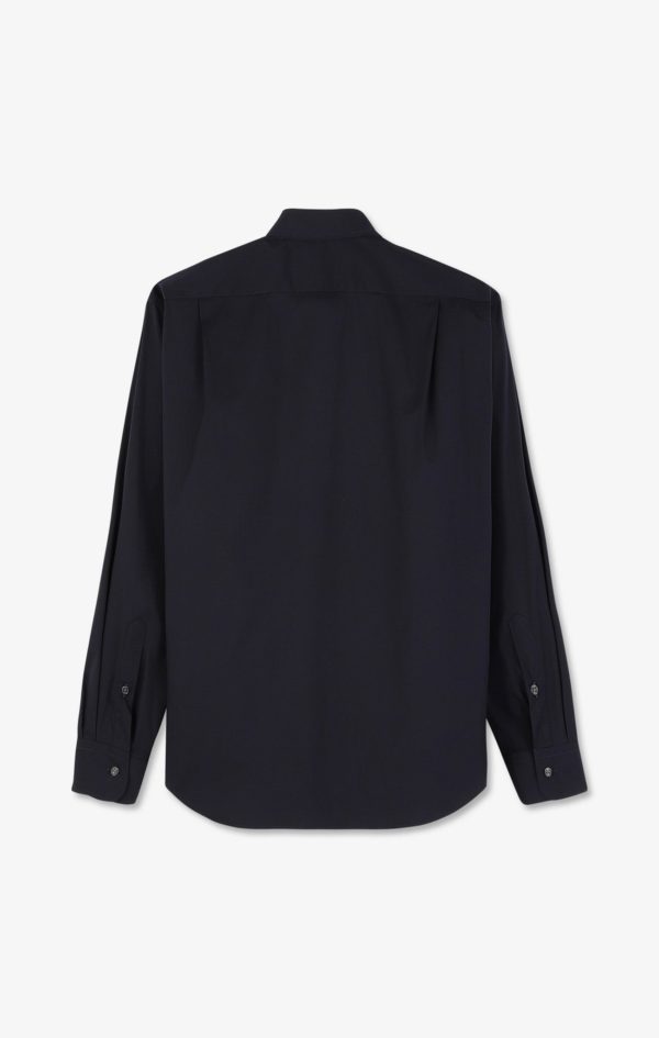 Chemise Bleu Marine Regular En Popeline Stretch Eden Park – Image 3