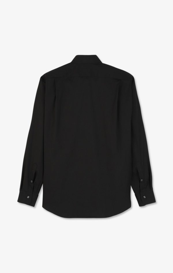 Chemise Noire Regular En Popeline Stretch Eden Park – Image 3