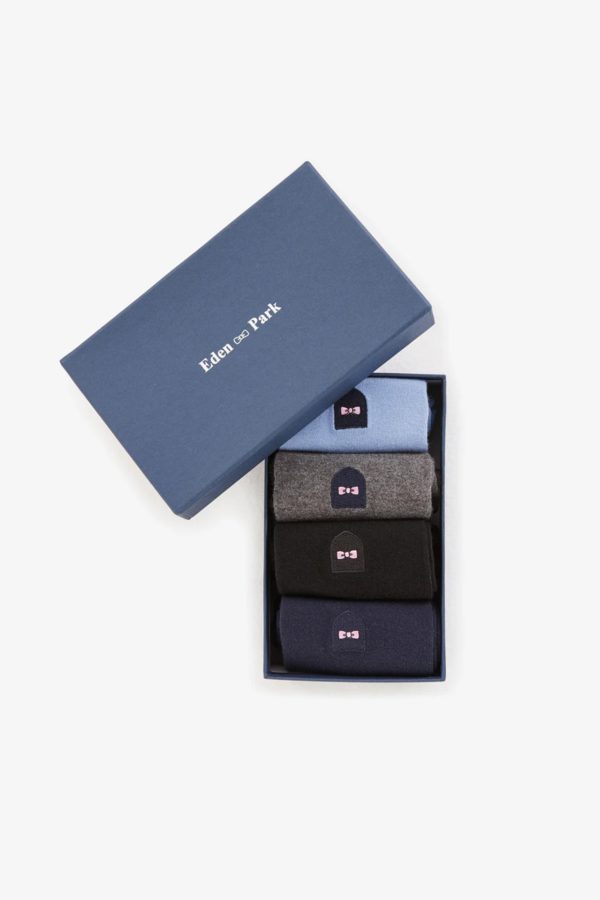 Coffret De Quatre Paires De Chaussettes Unies Eden Park – Image 2
