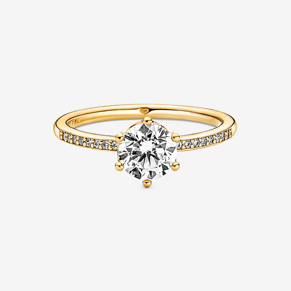 Bague Solitaire Couronne Scintillante Incolore – Pandora