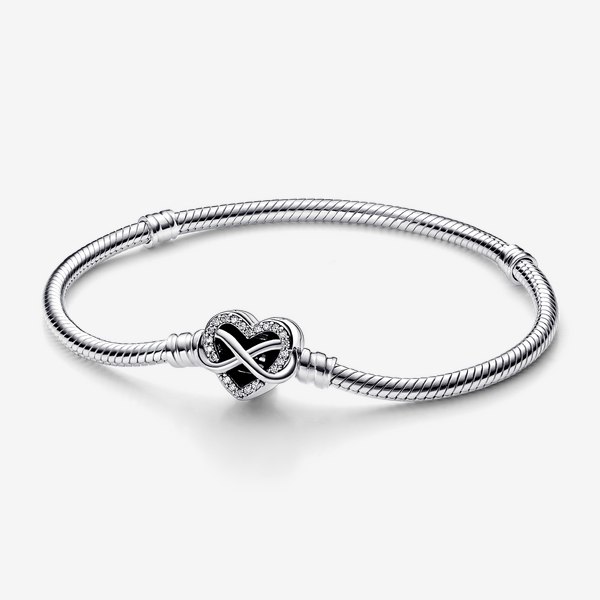 Bracelet Composé Cœur Infini Ajouré Bicolore - Pandora