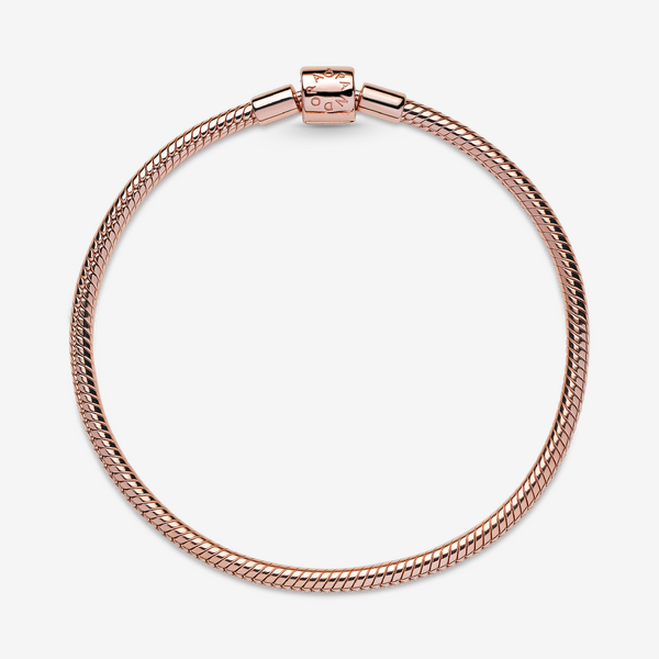 Bracelet Maille Serpent Fermoir Barillet Pandora Moments - Pandora