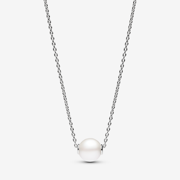 Parure Bague, Clous d'Oreilles & Collier Perles de Culture d'Eau Douce Traitée - Pandora