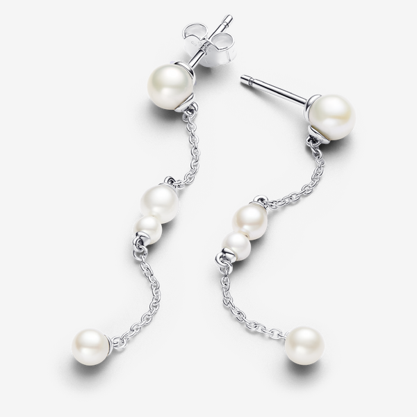 Pendants d'Oreilles Perle de Culture d'Eau Douce Traitée - Pandora