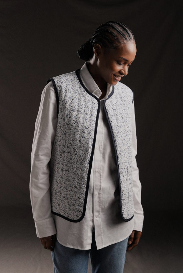 Gilet Sans Manches Matelassé Pap'atelier Réversible Eden Park – Image 2
