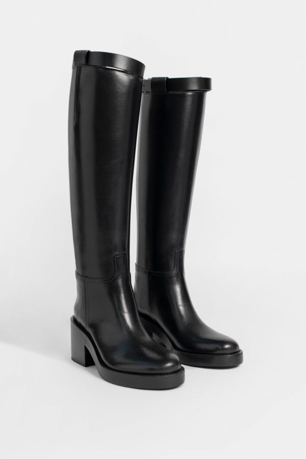 Stan Heel Riding Boots - ANN DEMEULEMEESTER