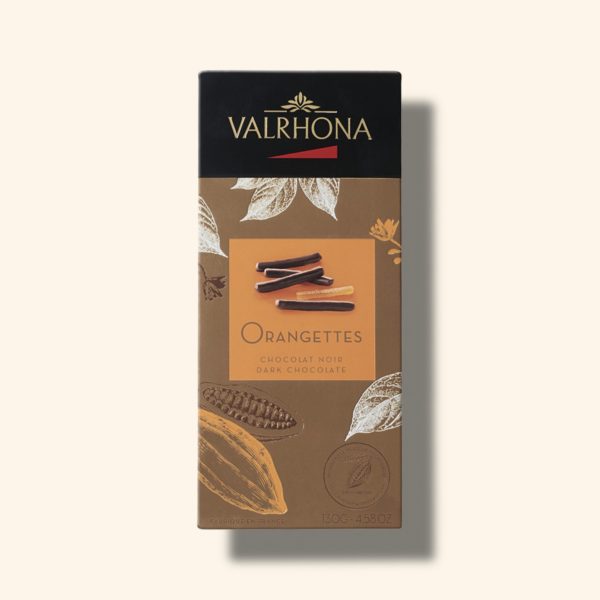 Coffret d'orangettes au chocolat noir - 130g - VALRHONA