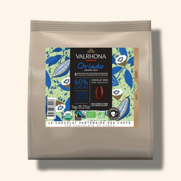 Chocolat noir pour la pâtisserie Oriado 60% – 1kg – VALRHONA