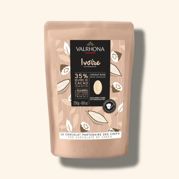 Chocolat blanc pour la pâtisserie Ivoire 35% - 250g - VALRHONA