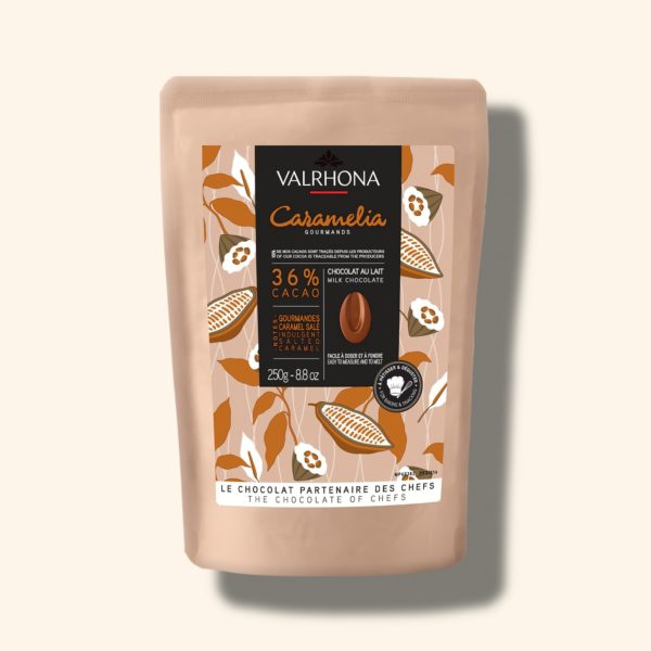Chocolat au lait pour la pâtisserie Caramélia 36% - 250g - VALRHONA